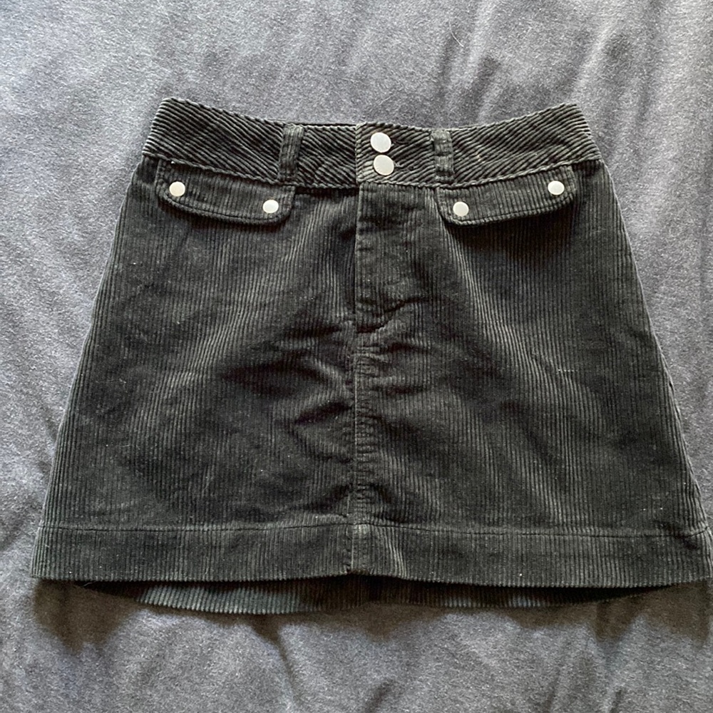 Abercrombie Black Velvet Skirt